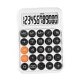 thumbnail image 1 of Calculadora de 12 dígitos, calculadoras de escritorio de función estándar con botón sensible suave grande, calculadoras de oficina portátiles para Blanco Sunnimix Calculadora, 1 of 8
