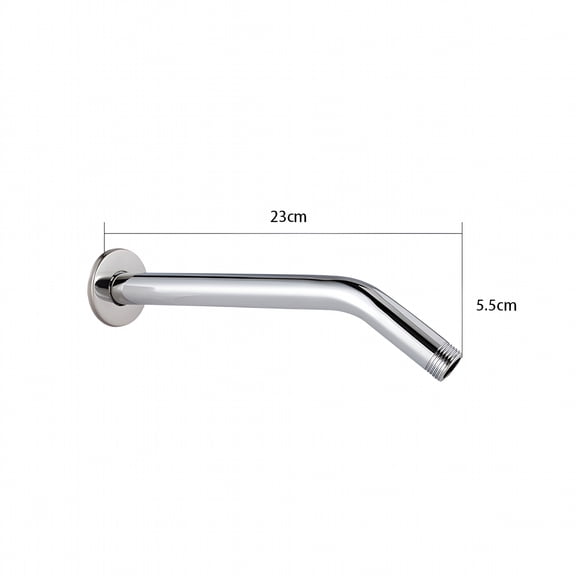 HIBIBUD 2026 New Shower Head Extension Arm,9 Inch Extender Straight Angled Extra Hose Pipe Shower Accessory Part for Bathroom,Shower,Home,Washroom,Stainless Steel Finish