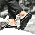 thumbnail image 4 of Men's House Slippers Cozy Moccassin Slippers Non-Slip Warm Suede House Shoes Soft Comfy Bedroom Slippers, 4 of 6