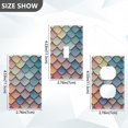 thumbnail image 7 of Yayeee Blank Wall Plate Cover 1-Gang 4.5"x2.7" Home Unused Decorative Outlet, Blue Art Pattern, 7 of 7