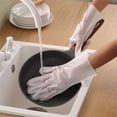 thumbnail image 5 of Guantes para lavar platos Resistentes al desgaste Duraderos Suaves Herramientas de limpieza a prueba de aceite Guantes de goma Fáciles de poner y quitar Se pueden colgar, 5 of 5