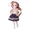 thumbnail image 4 of Poupée BJD Princesse à la Mode 12 Pouces Tenues 12 Pouces Déguisement Jeu de Rôle Jouet Violet, 4 of 8