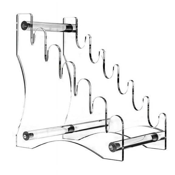 Acrylic Knife Display Stand - 6-Tier Detachable Knife Rack, Light Weight Pocket Knife ma1978