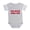 Heather Grey, variant on CafePress - Too Much Talky Talk - Cute Infant Baby Football Bodysuit
