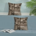 thumbnail image 3 of Brown Beige White Pillow Covers 18x18, Abstract Art Outdoor Decorative Throw Pillows for Couch, Modern Geometry Decor Cushion Cover 2 Pcs Soft Farmhouse Square Pillowcase for Bed Car Safa, 3 of 6