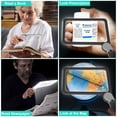thumbnail image 7 of Magnifying Glass with 48 LED Lights Folding Handheld Magnifier for Jewelry Crafts Macular Degeneration Seniors Reading(Grey), 7 of 7