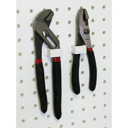 WallPeg Garage Tool Organizer - Pegboard Box Style Flex Lock Peg (Best Way To Organize Tools On A Pegboard)