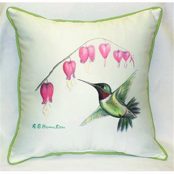 Betsy Drake HJ030 Hummingbird Art Only Pillow 18''x18''