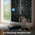thumbnail image 3 of rabbitgoo Window Privacy Film, Rainbow Window Cling, 3D Decorative Window Vinyl, Stained Glass Window Film Sun Blocking, Blackout Window Cling for Room Darkening Day Sleep, 23 x 77 inches, 3 of 9