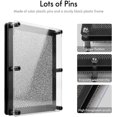 thumbnail image 5 of 3d Pin Art Board Toy - Escultura de juguete de escritorio de gran tamaño para niños adultos 6 x 8 pulgadas (1 pieza de metal plateado negro) TUNC Sencillez, 5 of 5