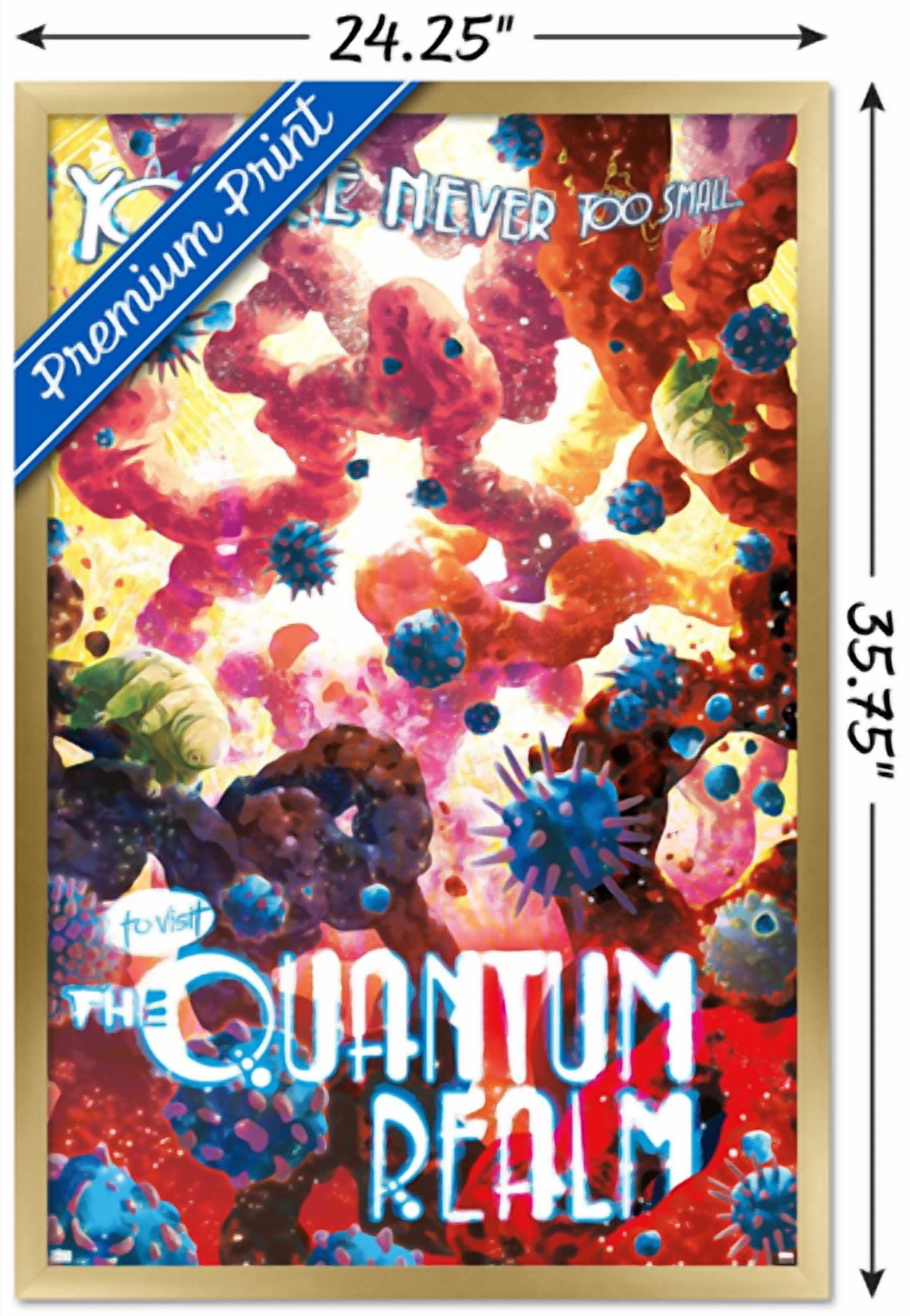 Marvel: Hero Lands - Quantum Realm Wall Poster, 22.375" x 34" Framed
