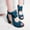 Blue, variant on Women's High Heels, Fashion Sandals Hollow Bow Ladies Sandals Back Zipper Fish Mouth Ladies Shoes