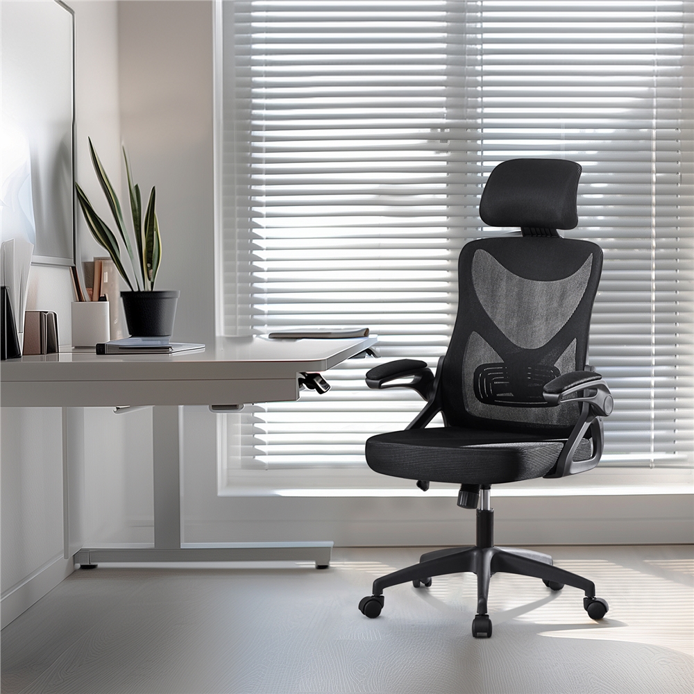 Alden Design High Back Mesh Office Chair with Headrest photo 5