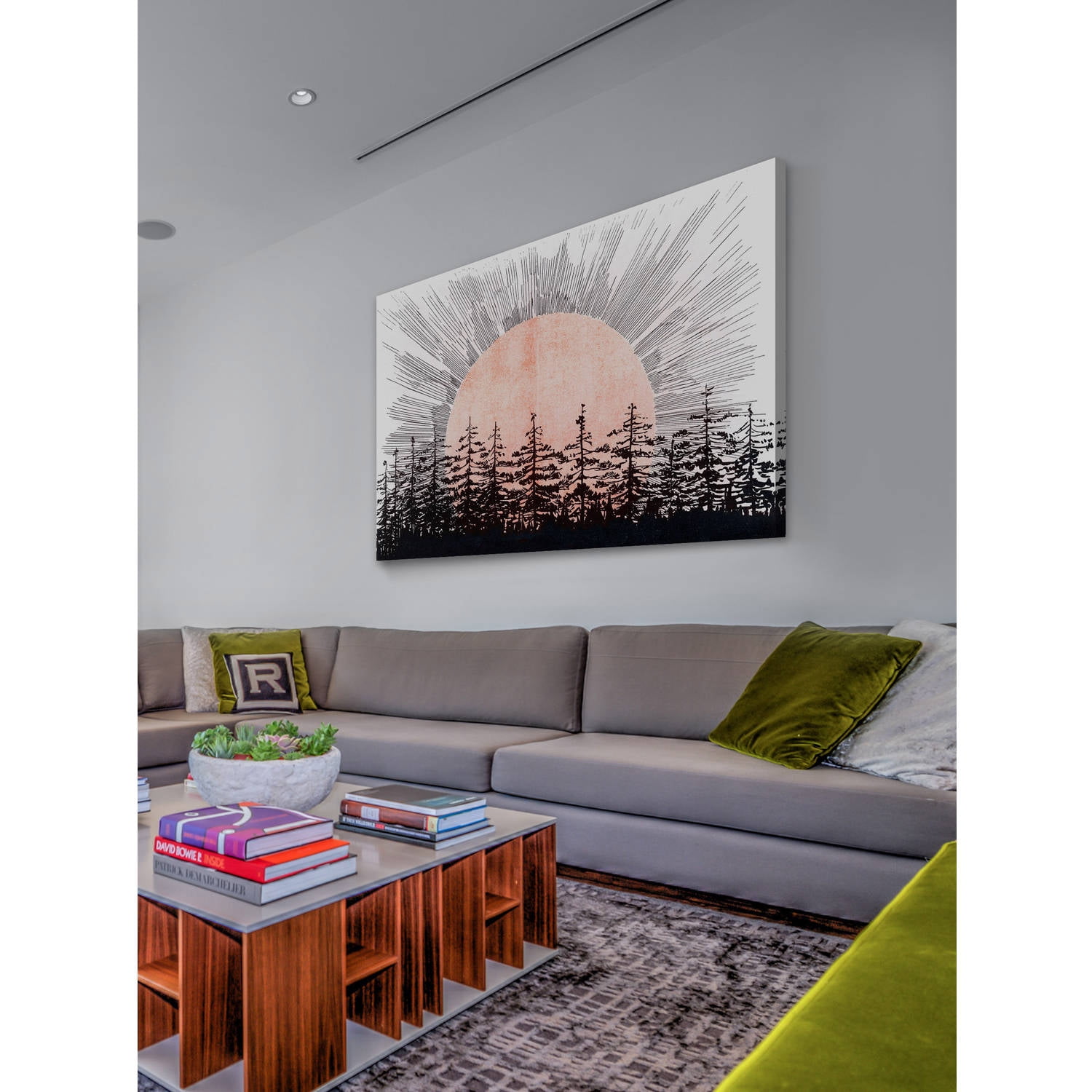 "Sunrise" Painting Print on Wrapped Canvas