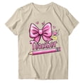 thumbnail image 4 of Xuyuer Women Graphic Print Round Neck Short Sleeve T-Shirt, Summer T-Shirt For School Season, 4 of 5