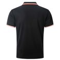 thumbnail image 6 of hoksml Man Golf Polos Shirt Solid Color Collared Athletic Short Sleeve Summer Fashion Leisure Versatile Button Flip Collar Comfortable Breathable Top Elastic Cuffs, 6 of 7