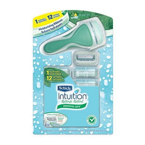 Schick Intuition Plus Razor + 12 Razor Blades