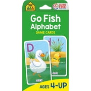 School Zone Go Fish Alphabet Game Cards
