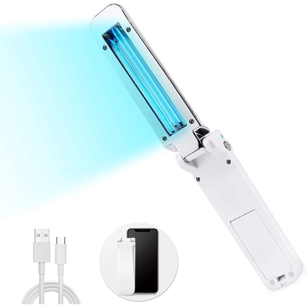 Desinfectante de luz UVC portátil, varilla desinfectante de luz ultravioleta con diseño de seguridad para niños, tecnología UVC sin contaminación secundaria para el hogar, la oficina, los viajes (1