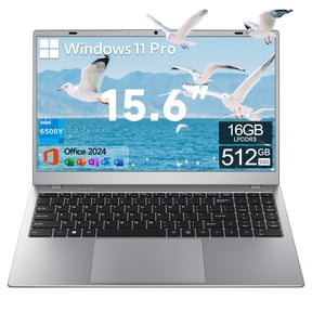 Pre-Owned Akocrsiy 15.6" Laptop Computer,16GB RAM 512GB SSD, Intel Pentium 6500Y (up to 3.4GHz), Windows 11 Pro Laptop, 1920*1080 IPS Display WiFi5 BT5.0 for Business Student