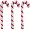thumbnail image 3 of Bienvenido 3 piezas 87 cm bastón de caramelo inflable de Navidad palo de caramelo decoración navideña inflable para suministros de fiesta de cumpleaños de Navidad (rojo y blanco), 3 of 5