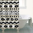 thumbnail image 5 of Hippie Shower Curtain, Retro Colorful Abstract Bath Curtain Machine Washable 36x72 Inch, 5 of 5