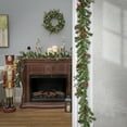 thumbnail image 2 of National Tree Company  Pre-Lit Holly Berry Wreath and Garland Assortment - 9 ft, 2 of 4