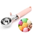 thumbnail image 2 of simhoa Ice Scoops Portable Comfortable Handle Cookie Spoon for Mashed Potatoes Muffins pink, 2 of 7