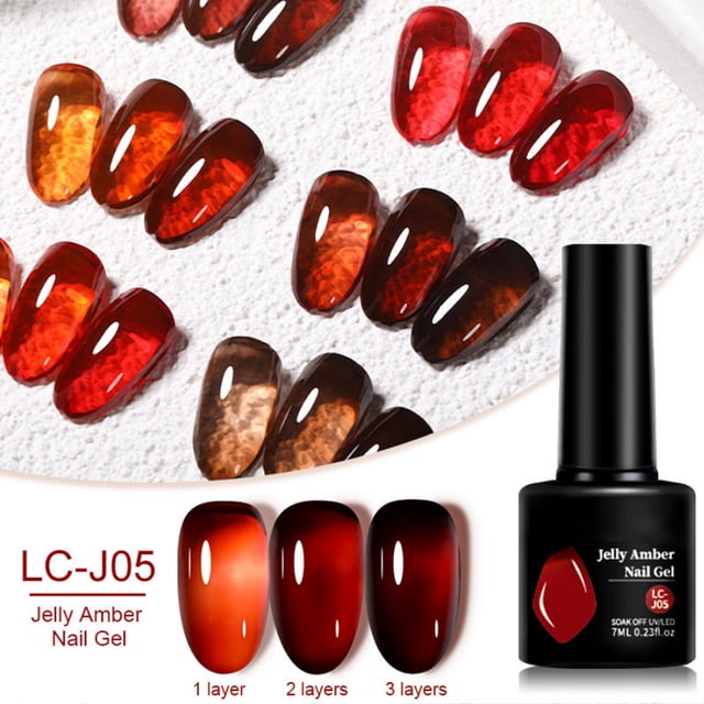 Esmalte de uñas translúcido Amberber, esmalte de uñas de alta gama, para uso diario, citas, fiestas, decoración de uñas, 7 ml, esmalte de uñas de plástico.