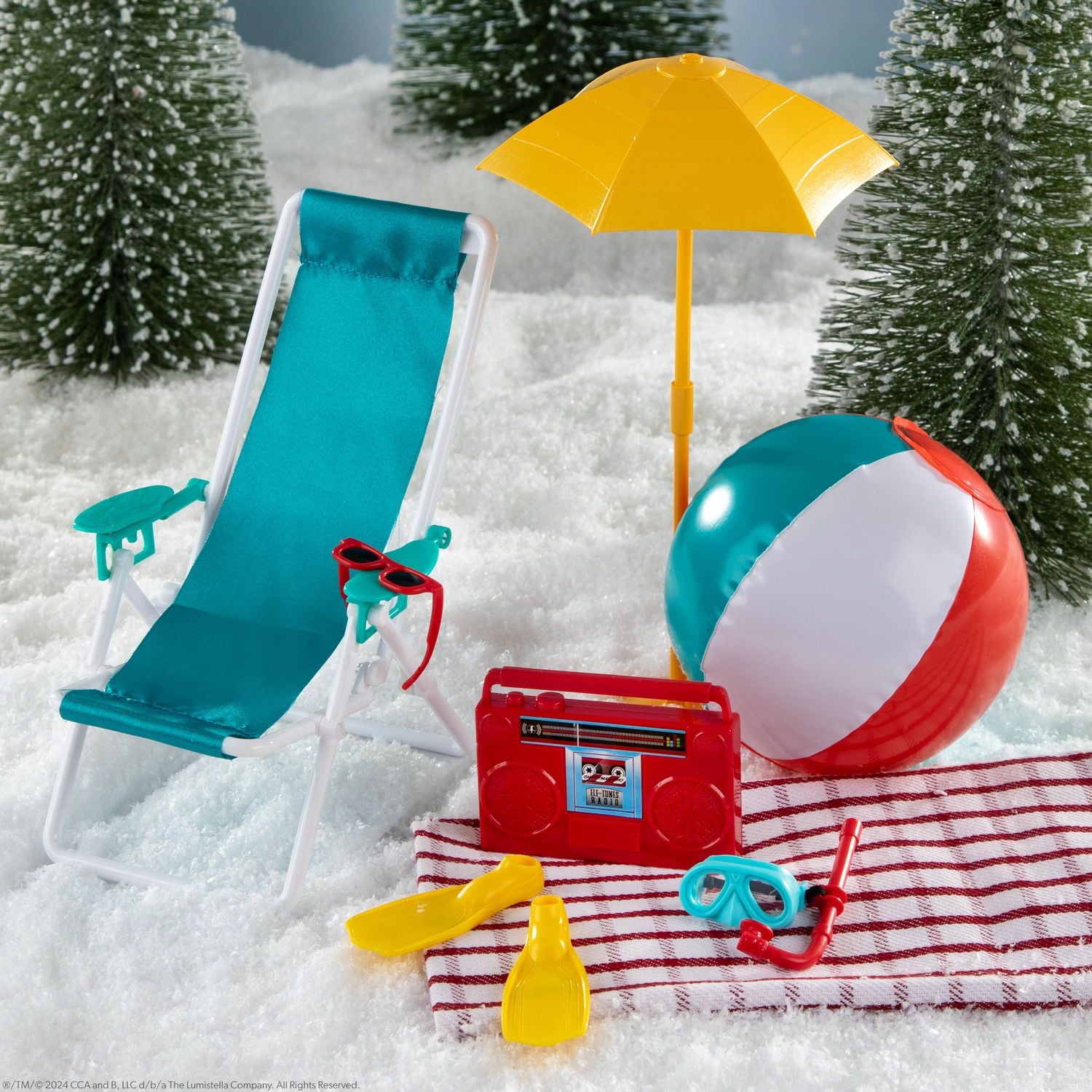 Elf on the Shelf – Polar Props - Ensemble de vacances à la plage
