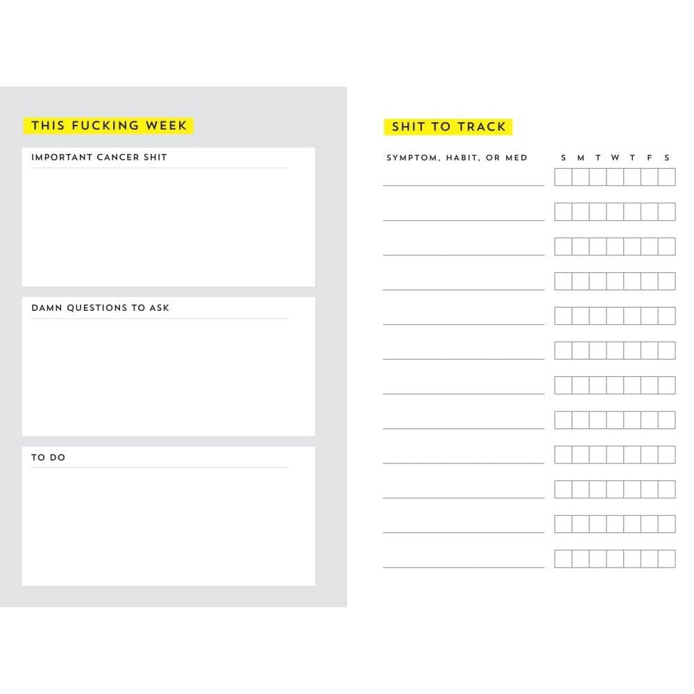 F*ck Cancer Undated Planner: A 52-Week Organizer to Fight Cancer Like a F*cking Boss
