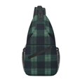 thumbnail image 6 of Women Men Scottish Tartan Plaid Crossbody Sling Bag Casual Chest Bakpack, 6 of 6