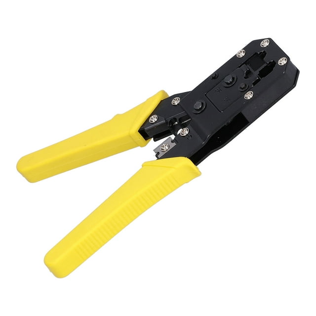 Peahefy RJ Crimp ,Crimp High Carbon Steel Cable Stripper 6P 8P Wire Connector Crimping Tool, Cable