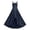 Navy, variant on uikmnh Girls Strapless Formal Party Dress Crisscross Bodice Ruffled Tiered Skirt Occasion Wear Size:9-10 Years