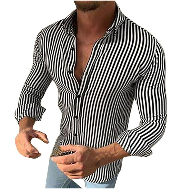 DPTALR Chemise Décontractée et Confortable à Manches Longues pour Hommes, Couleur Unie, Boutonnage Simple