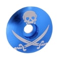 thumbnail image 4 of Bicicleta De Aleación De Aluminio Threadless Stem Headset Top Cap Cover Blue Skull Sunnimix Tapa superior para auriculares de bicicleta, 4 of 8