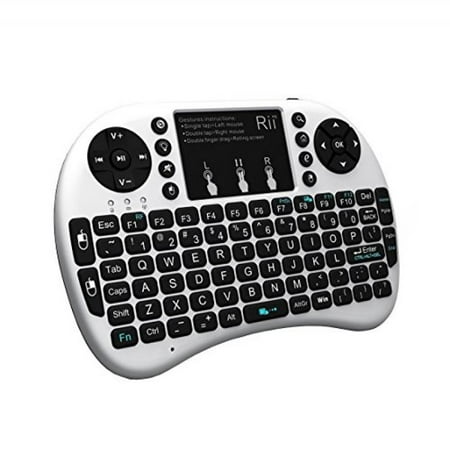 Rii i8+ Mini Wireless 2.4G Back Light Touchpad Keyboard with Mouse for PC/Mac/Android