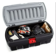 Rubbermaid 48 Gallon Black Action Packer Lockable Storage Box Tote, Single