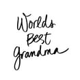 thumbnail image 2 of SD Graphics Studio 26x26 Gold Ornate Wood Framed with Double Matting Museum Art Print Titled - Worlds Best Grandma, 2 of 4