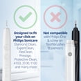 thumbnail image 2 of Toothbrush Heads Mini Extra Soft Compatible with Philips Sonicare Toothbrush Heads - Soft & Small Replacement Heads for Sensitive Teeth - Gentle Brush Heads - White - Replaces HX6088e, 2 of 2