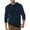 NAVY, variant on Harbor Bay by DXL Big and Tall Men's Wicking No-Pocket Long-Sleeve Tee Shirt, Granite Heather, 2XL
