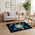thumbnail image 3 of ODIKA Playroom Rocket Galaxy Motifs Science Theme Classroom Themed Pet Friendly & Kids Safe Play for Bedroom, Reading Nook, 3 of 7