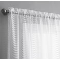 thumbnail image 2 of WAVE - Lace Semi Sheer Curtains - Set of Two Panels Rod Pocket Voile Curtain for Living Room Bedroom and Kitchen (54" W x 108" L, White), 2 of 2