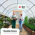 thumbnail image 2 of Quictent 25x10x6.6 FT Portable Large Walk-in Greenhouse 2 Doors 7 Crossbars, Large Walk-in Greenhouse Heavy Duty Gardening Plant Hot House for Outdoor, White, 2 of 7