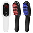 thumbnail image 3 of Xihbxyly Peine de Masaje Eléctrico, Masajeador de Cuero Cabelludo, Plancha de Pelo, Peine de Fototerapia, Estimulador Del Crecimiento Del Cabello, Antiestrés, Recargable Por Usb, Herramienta para El, 3 of 7