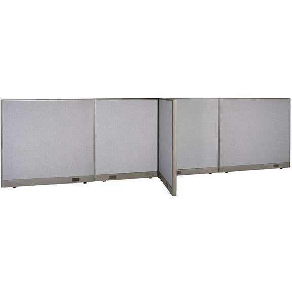 GOF T-shaped Freestanding Partition (30”D x 168”W x 48”H) Office Room Divider, Privacy Screen, Workstation Cubicle