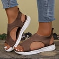 thumbnail image 2 of Dakaela Women Walking Sandals Arch Support Orthotic Non Slip Casual Sport Sandal Open Toe Slingback Summer Beach Running Shoes Brown 9.5, 2 of 9
