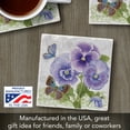 thumbnail image 5 of Thirstystone Purple Pansies Single Tumbled Tile Coaster Create Your Own Set, 5 of 7