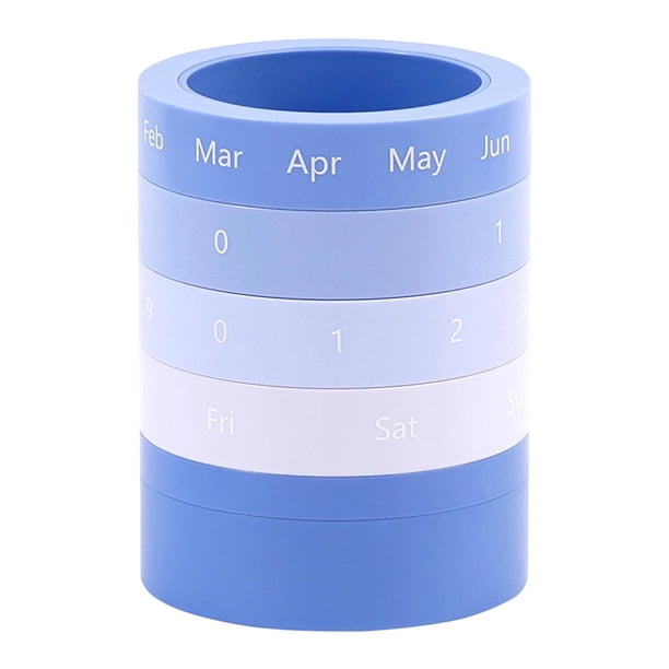 Portalápices con organizador de escritorio, portalápices decorativo, gran capacidad, PP resistente Azul