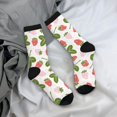 thumbnail image 5 of Bingfone Compression Socks for Women and Men Long Socks for Running Athletic Cycling Nurse- Strawberry Floral, 5 of 6
